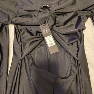 Zara Black Off-Shoulder Dress